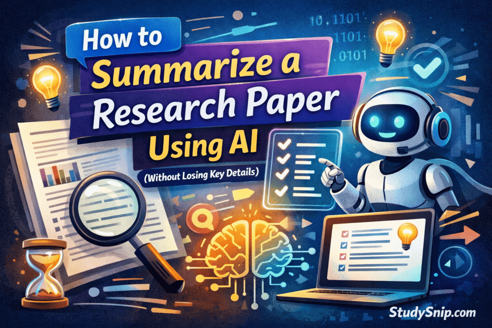 How to Summarize a Research Paper Using AI